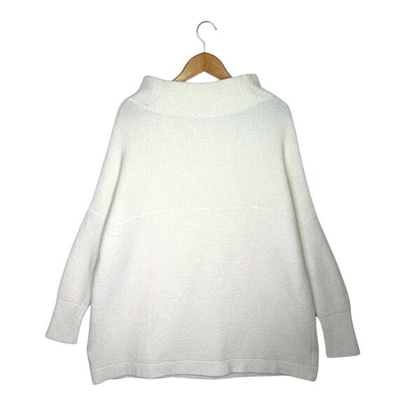 Free People Women's Blogger Favorite Ottoman Ribbed Tunic Sweater S Ecru Cream - Picture 5 of 12